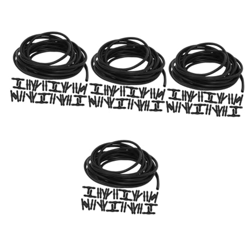 4 Sets Sprinklerschlauch Universaladapter Scheibenwascher Adapter Scheibenwascher Schlauch Set Auto Wischer Schlauchverbinder Kfz Ersatz Scheibenwischer Adapter Schwarzes OUNONA