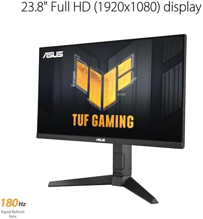 ASUS TUF Gaming 24” (23.8” viewable) 1080P Monitor (VG249QL3A) - Full HD, 180Hz, 1ms, Fast IPS, ELMB, FreeSync Premium, G-SYNC Compatible, Speakers, DisplayPort, Height Adjustable, 3 Year Warranty - Görsel 5