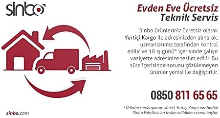 Sinbo M0703SIN3484 SVC-3484 Elektrikli Süpürge, Kırmızı - Görsel 3