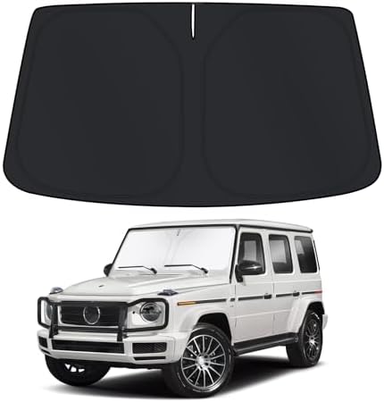 D-Lumina M.ercedes-Benz G G500 2009-2020 sınıfı için ön cam güneşliği, UV ışınlarına karşı araç ön cam koruması, katlanabilir ve taşınabilir - Görsel 1