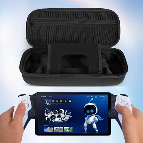 T Tersely Hard Shell Carrying Case for PlayStation Portal Remote Player - with Game Disc Storage, Data Cable Storage, and Protective Outer Cover - Görsel 7