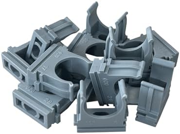 Kortpack Boru kelepçesi seti Mükemmel boru düzenlemesi için 4 farklı boyutta 250 adet | 16 mm - 20 mm - 25 mm - 32 mm | gri - Görsel 7