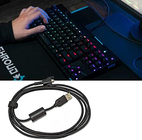 USB Line 2m USB Keyboard Cable Wire Replacement Repair Parts for GPRO X Mechanical Gaming Mechanical Keyboard Keyboard Line - Görsel 3