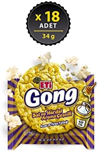 Eti Gong Bal ve Hardal Aroma Çeşnili Mısır ve Pirinç Patlağı 34 g x 18 Adet - Görsel 2