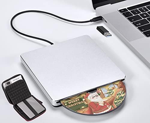 NOLYTH Harici CD sürücü, dizüstü bilgisayar için, DVD sürücü, harici optik sürücü, harici optik sürücü, taşınabilir USB CD sürücü, harici yazıcı, harici sürücü, bilgisayar, Apple Windows masaüstü için - Görsel 2