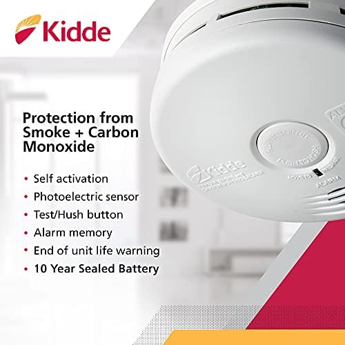 Kidde Smoke Detector & Carbon Monoxide Detector Combo with 10-Year Battery - Görsel 2