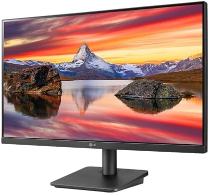 LG FHD (1920 x 1080) 24 Inch Computer Monitor, IPS, AMD FreeSync, 3-Side Borderless Design, 75Hz, 5ms, Reader Mode, Smart Energy Saving, OnScreen Control, HDMI, D-Sub, 24MP400-B, Black - Görsel 2