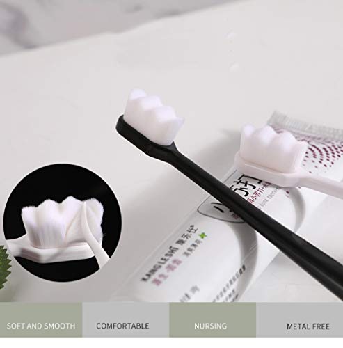 Extra Soft Toothbrush, Ultra Soft-bristled Adult Toothbrush Micro Nano 15000 Floss Bristle Good Cleaning Effect for Sensitive Teeth Oral Gum Recession - Görsel 7