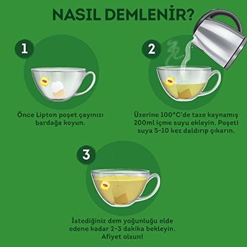Lipton Sade Bardak Süzen Poşet Yeşil Çay 20'li Paket, 30 g - Görsel 3