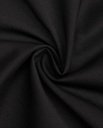 J.VER Men's Short Sleeve Dress Shirts Stretch Stain Shield Casual Button Down Shirts Solid Formal Shirt - Görsel 5