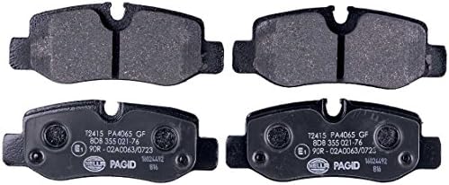 HELLA Arka fren balataları - aşınma uyarı göstergeleri için hazırlanmıştır - Set başına dört fren balatası - T2415 - MERCEDES-BENZ - 8DB 355 021-761 için - Görsel 1