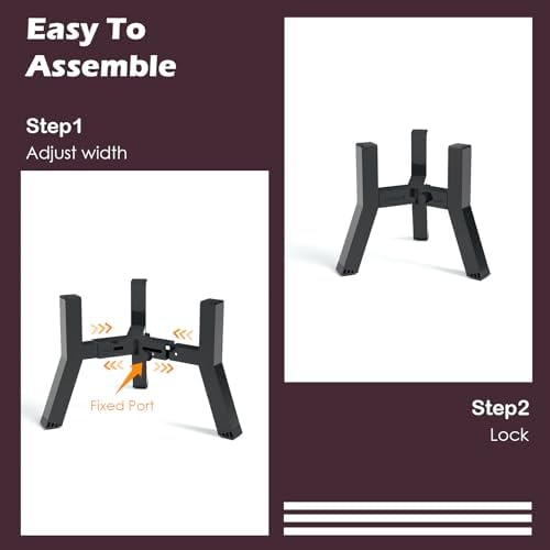 SHAINFUN Elevated Dog Bowls, Adjustable Width Raised Dog Bowl Stand for 5.2-7.8" Wide Bowls, Dog Food and Water Feeder Bowls for Medium Small Dogs, 7.8in Tall, (Bowl Not Included) - Görsel 6
