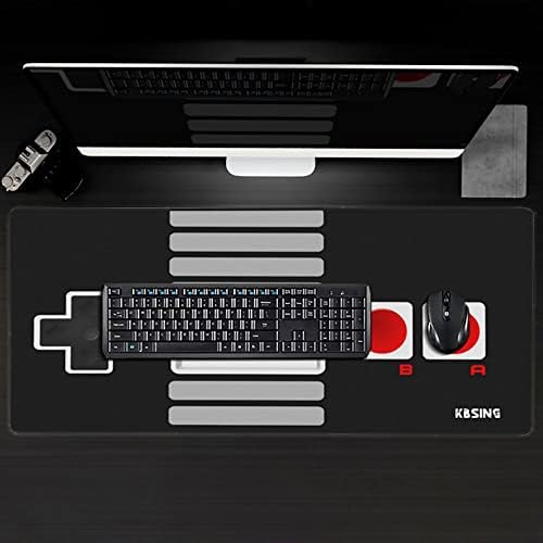 Gaming Mouse Pad - Extended Keyboard Mouse Pad Mat, Large PC Laptop Game Mouse Mat Huge Desk Pad with Stitched Edges, Anti-Slip Rubber Base Mousepad, 35.5"x15.4"x0.1" (MPX-02) - Görsel 2