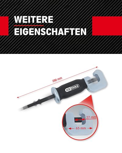 KS Tools Vibro-Impact 150.1608 jant telleri için sökme aleti, özel araç, bağlantı çubuklarını sökmek için, karşı vida bağlantıları ve aks vidaları - Görsel 4