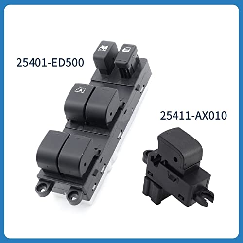 Fensterheberschalter für Kraftfahrzeuge Für Nissan für Tiida C11 SC11 C11Z Versa S SL 2007-2010 25411-AX010 25401-ED500 Auto-Fensterheber-Steuerschaltertaste(25411-AX010-3Pcs) - Görsel 2