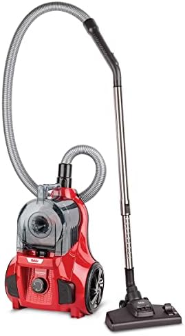 Fakir Ranger Electronic Toz Torbasız Elektrikli Süpürge, 1.5 L Hazne, 800W, 77.8 dB Ses, HEPA Filtre, Kırmızı