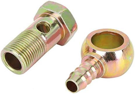 X AUTOHAUX 2 set içi boş vida 18 mm Banjo hortum Barb cıvata fitting fren aksesuarı adaptör M18 x 1,5 - Görsel 3