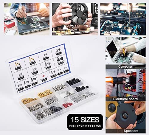 502PC Computer Motherboard Screws Kit, Motherboard Standoffs Screws for Universal HDD Hard Drive, SSD, PC Case, PC Fan, Power Supply, Graphics, CD-ROM, ATX Case, for DIY PC Installation & Repair - Görsel 7