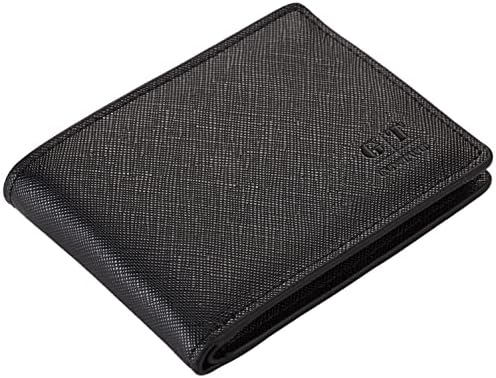 Gostwo Mens Slim Minimalist Front Pocket Wallet Genuine Leather ID Window Card Case RFID Blocking - Görsel 6