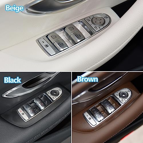 Autofenster-Steuerschalter 2059056811 für Mercedes für BENZ CE GLC CLS Klasse W205 W253 W213 W257 C200 C200 C300 GLC260 Auto Fensterheber für Schalter Elektrischer Fensterheberschalter(Brown Driver Si - Görsel 2