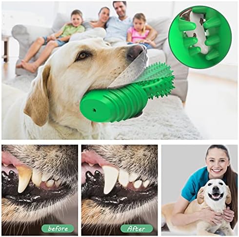 Dog Chew Toys Dog Toothbrush Stick Teeth Cleaning Brush Dental for Medium Large Dog, Puppy Christmas,Easter Birthday Gifts,Outdoor Dog Squeaky Toys for Aggressive Chewers Tough Toys Interactive - Görsel 3