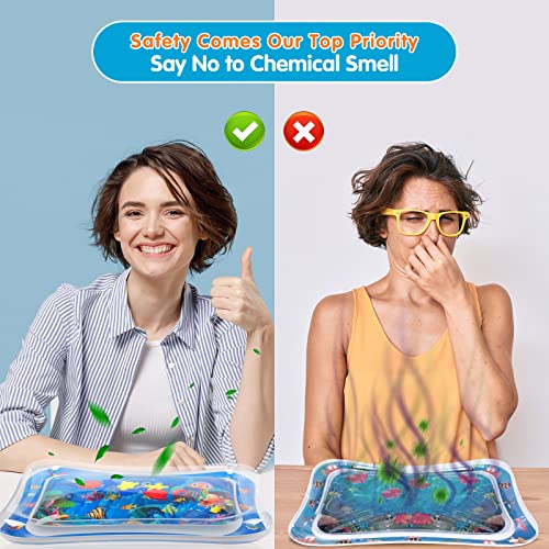 Infinno Inflatable Tummy Time Mat Premium Baby Water Play Mat for Infants and Toddlers Baby Toys for 3 to 24 Months, Strengthen Your Baby's Muscles, Portable - Görsel 6