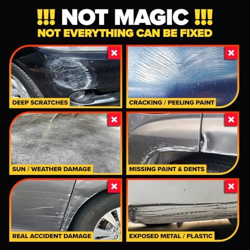 Carfidant Scratch and Swirl Remover - Car Scratch Remover for Paint Scratches - Rubbing Compound for Cars Kit with Buffer Pad - Görsel 5