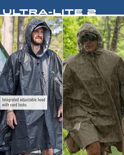 FROGG TOGGS Ultra-lite2 Waterproof, Breathable Rain Poncho, Adult and Youth Sizes - Görsel 4
