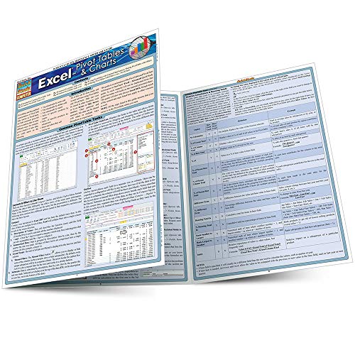 Excel Pivot Tables & Charts Laminated Reference Guide (QuickStudy Computer) - Görsel 1