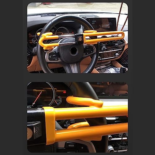 Shkalacar Otomobiller için direksiyon kilidi, uzunluğu ayarlanabilir, hırsızlığa karşı koruma, kamyon, SUV, otomobil için direksiyon kilidi - Görsel 3