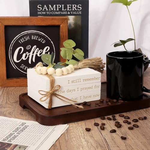 Decorative Books for Home Decor, Mini Faux Books for Decoration, Christian Decor Books for Living Room, Entryway, Bookshelf, Coffee Table, Farmhouse Stacked Books Decor Set of 3, Spiritual Gifts - Görsel 2