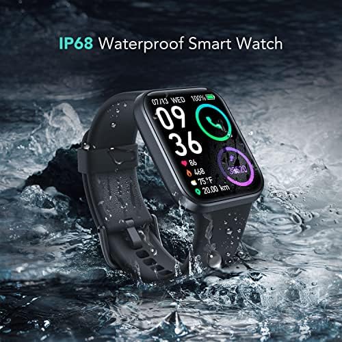 SKG Smart Watch for Men Women Android iPhone with Alexa Built-in & Bluetooth Call(Answer/Make Call) 1.69" Fitness Tracker with IP68 Waterproof, 60+ Sports, Heart Rate SpO2 Monitor, V7 Pro - Görsel 6
