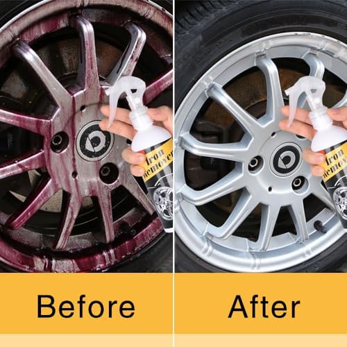 Iron Powder Remover 18 oz - Car Rust Remover Spray, Rim Iron Cleaner Remove Iron Particles in Automobile tire, Motorcycle, Use Before Car Wax or Car Wash, Effective Wheel Decontamination - Görsel 4