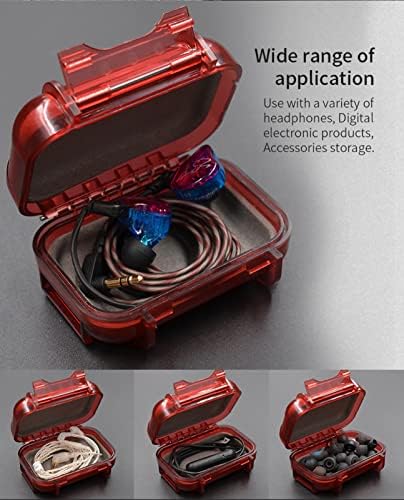 Earphone Case, ABS Resin Hard Storage Box Multifunction Protective Case for Earphone, Earbud, in-Ear Monitor Eartip(ABS Orange) … - Görsel 7