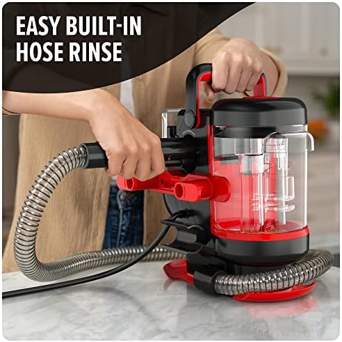 Dirt Devil Portable Spot Compact Carpet Cleaner for Carpet & Upholstery, Powerful Suction with Versatile Tools, Pet Stain Remover, Carpet Shampooer, FD13000, Black - Görsel 7