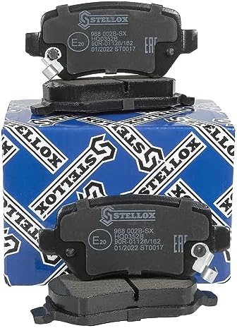 STELLOX 968 002B-SX fren balatası seti, disk fren (4 adet) – aşınma uyarı kontağı – ECE-R90 sertifikalı – set başına dört fren balatası – otomobil ve ticari araçlar için - Görsel 7