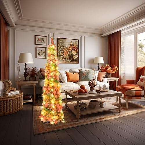 Fall Decor, Fall Tree, Great Fall Decorations for Home Porch, Fall Porch Decor, Thanksgiving Decorations for Home, Great Fall Decoraitons - Görsel 5