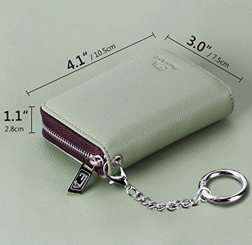 FurArt Credit Card Wallet, Zipper Card Cases Holder for Men Women, RFID Blocking, KeyChain Wallet, Compact Size - Görsel 6
