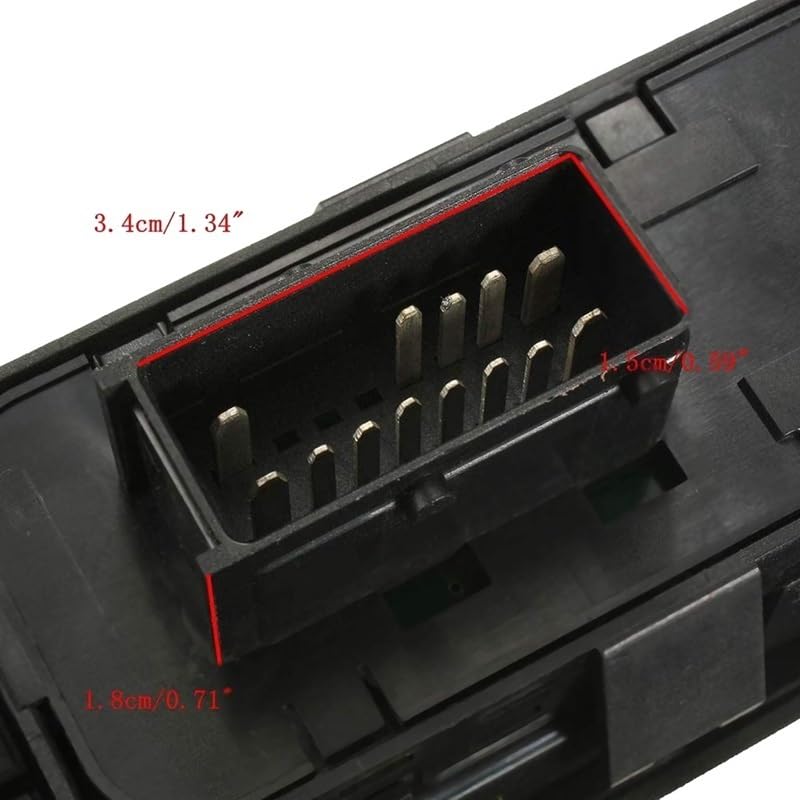 Autofenster-Steuerschalter Für Peugeot 207 2007-2015, 2 Stück, Fahrerseite + Beifahrerseite, elektrischer Fensterheber-Steuerschalter 6554QC 6490HQ 6554HJ Elektrischer Fensterheberschalter - Görsel 5