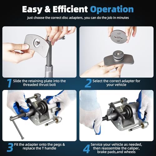 Freetec 22 parçalı Fren pistonu sıfırlama seti Geri getirme seti Piston geri itme seti Audi BMW Opel VW Kia VAG 3 Pin adaptörlü - Görsel 6
