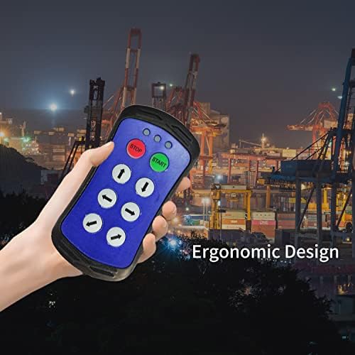 A600 Wireless Crane Remote Control Electric Chain Hoist 6 Button Truck Tailgate Switch 12v Transmitter and Receiver - Görsel 5