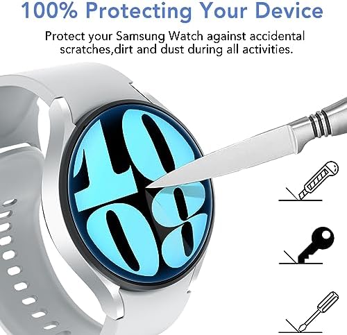 SPGUARD [2Pack Galaxy Watch 6 44mm Screen Protector, Auto-alignment Installation Kit Accessories Tempered Glass Screen Protector for ONLY Samsung Watch 6 44mm (NOT for Other Models) - Görsel 6