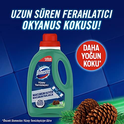 Domestos Yüzey Temizleyici Yoğun Kıvam Çam 1500 ml - Görsel 4