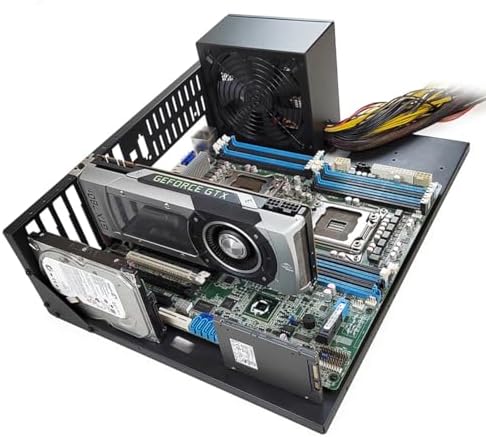 DIY Gaming Computer Case, ATX Open Chassis Case Rack for ATX/M-ATX/ITX Motherboards,Widely Body Heat Dissipation Design, SSD Motherboards Accessories - Görsel 7