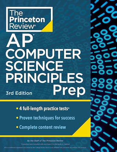 Princeton Review AP Computer Science Principles Prep, 3rd Edition 4 Practice Tests + Complete Content Review + Strategies & Techniques (2024) (College Test Preparation) - Görsel 1