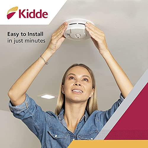 Kidde Smoke Detector, 10-Year Battery, LED Indicators, Replacement Alert, Test-Reset Button, 2 Pack - Görsel 7