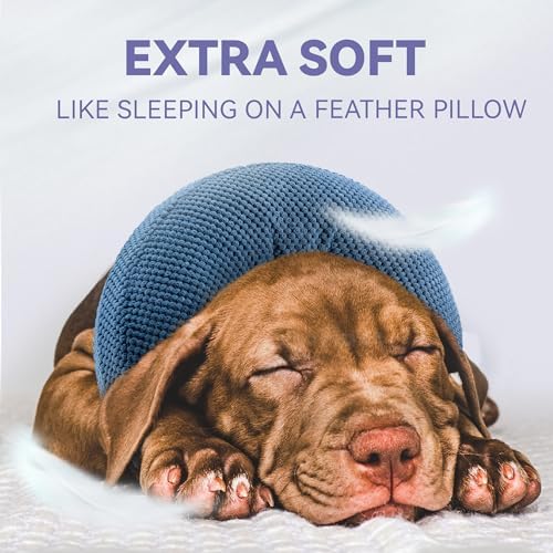 Loflaze Inflatable Dog Cone Collar - Dog Neck Donut Cone Collar Alternative After Surgery - Soft Cone for Large Medium Small Dogs Cats - Alternative Recovery E Collar (Blue, M) - Görsel 4