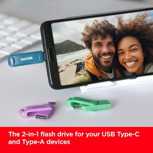 SanDisk 256GB Ultra Dual Drive Go USB Type-C Flash Drive, Black - SDDDC3-256G-GAM46​ - Görsel 2