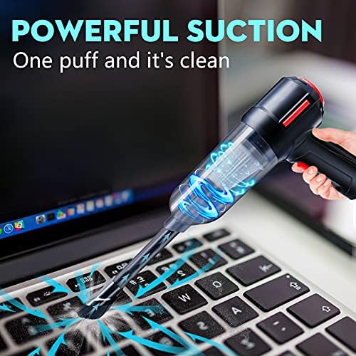 PeroBuno 3-in-1 Computer Vacuum Cleaner - Air Duster - for Keyboard Cleaning - Cordless Canned Air - Powerful 45000RPM - Energy-Efficient - Compressed Air - Görsel 2