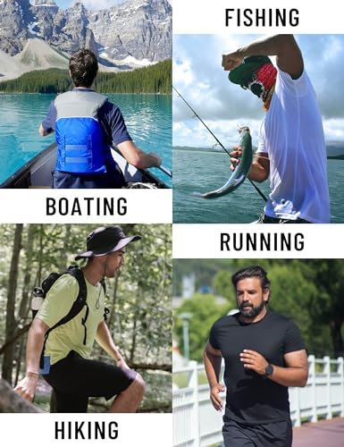 KEFITEVD Men's UV Sun Protection UPF 50+ Shirts Long Sleeve Rash Guard Workout Quick Dry Shirt for Hiking Fishing Swimming - Görsel 7